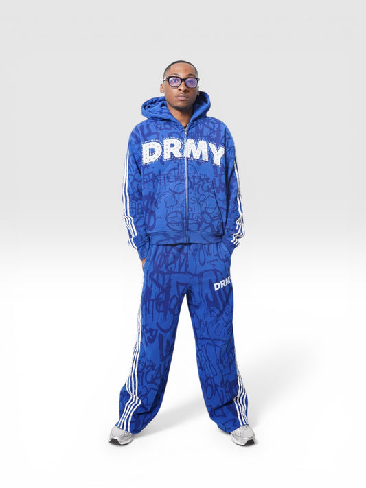Blue 'Graffiti' Hoodie ( Pants free )