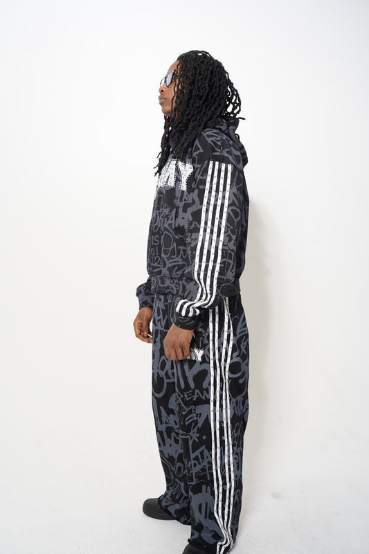 Black 'Graffiti' Hoodie ( Pants free )